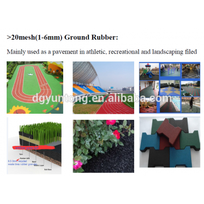 Famous brand Yuntong New design usd rubber and tires recycling rubber granules making plant Old rubber resuing equipement