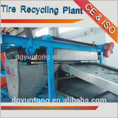 low energy consumption tyre recycling magnetic separator in China