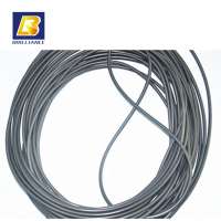 Hollow D Shape Half Round Rubber Strip 5mm solid rubber stretch cord/tube hollow round strip