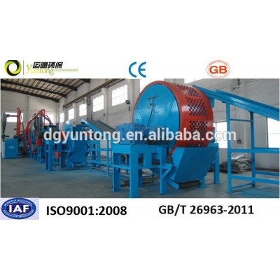 Hot sale in 2015 waste tyres recycling system/recycled rubber granules and rubber powder production line