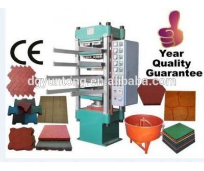 Rubber tiles and mats manufacturing machine with waste tire recycled rubber