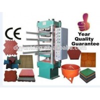 Rubber tiles and mats manufacturing machine with waste tire recycled rubber