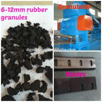 Waste tires recycled rubber granules granulating machine with new design for promotion in 2015