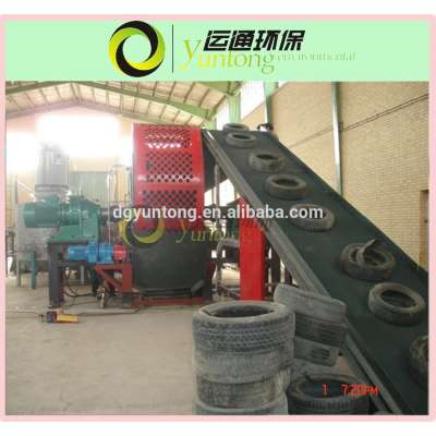 YUNTONG Brand Ecofriendly waste tire recycling rubber powder making machine with PLC controlling system