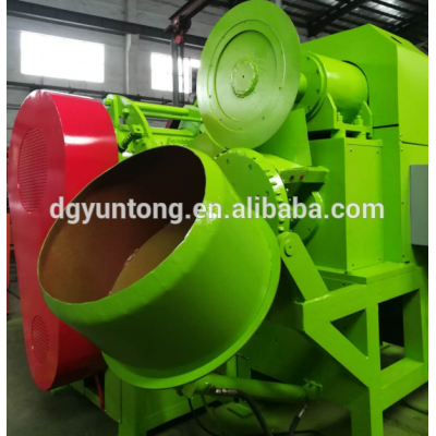 New Type waste tire recycling Rubber Tire Strip Cutter, Ring cutter and block making machine