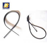 Rectangle rubber cord 2mm-10mm,Aluminum Filled Silicone elastomer strip for EMI shielding,rubber cord solid